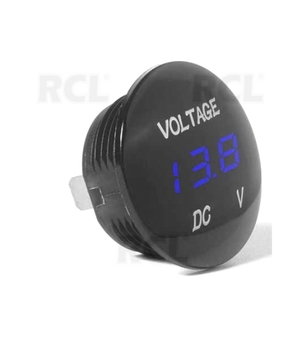 Digitālais automašīnas voltmetrs 12-24V, zils

 ATMVRC2M.jpg