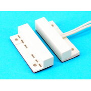 REED SENSOR with MAGNET outside OFF 2pin white NC type, 33x7x9mm