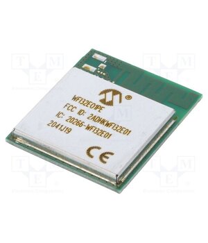 WFI32E01PE-I Module: WiFi; 20.5dBm; IEEE 802.11b/g/n; SMD; 24.5x20.5x2.5mm G9itTq4EVncDyAnlH_iaCUR_xX12TIR9cAcUtlJ7U6k