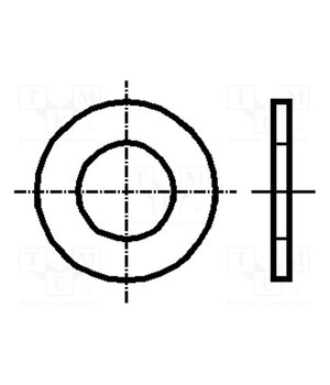 1964488 Washer; round; h=2mm; M10; D=20mm; polyamide; DIN 125A; BN 1074 -X4TCeOc-juuVSqbpYbZeHrkRwHrqy91Dp3WJ_-r-Ng