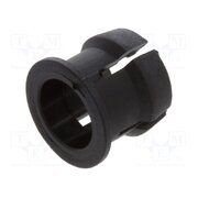 CR-175 LED holder; 5mm; two-piece; black; UL94V-2; L: 6.3mm; polyamide 8Qgyq7pblpfTDOuSPBLX9NX2v1-g_RlcMO01yO8r9uc