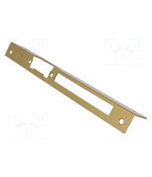 905 D Frontal plate; angular,left; for electromagnetic lock; golden AbsTStxG7bGzPrlJR6vxu95eyDkbFEMXN38SpJYiap4