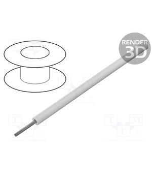 391850 WH005 Wire; HookUp Wire; stranded; Cu; silicone; white; -40÷150°C; 20kV uzC1h_NTmK07ASwguDWPrRry5Nq_4ksvTmF0YUFahm8