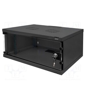 DN-38011 Enclosure: rack cabinet; Standard: 19"; SOHO; 4U; black; Z: 241mm 0s8ChNqed8Xdlsiopj63kNCMhmJ4fBtPhNqztyMIchc