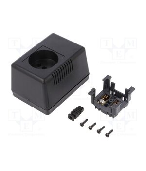 KM-49C/BK Enclosure: for power supplies; without earthing; X: 65mm; Y: 90mm QVbtT1jwvYgYiApX8zXbqM6axwSwBOCu_3_-vLkTbko