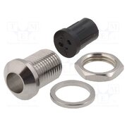 PLED-50 NICKEL PLATE LED holder; 5mm; nickel; convex; with plastic plug NMi2UYjh67GXR2NzsEH0YicaqQwVd86AasZpQ3PWQ4w