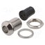 PLED-50 NICKEL PLATE LED holder; 5mm; nickel; convex; with plastic plug NMi2UYjh67GXR2NzsEH0YicaqQwVd86AasZpQ3PWQ4w