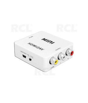 Pārveidotājs HDMI => 3xRCA mini HDC3RCA01

 AGVKHD1+1.jpg
