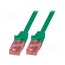 CQ2045U Patch cord; RJ45 plug; U/UTP; 6; stranded; Cu; 1.5m; LSZH; green sTXTmW9yHih64Z-8CclQX12VR5LJhN_zT83AVkS0Ung