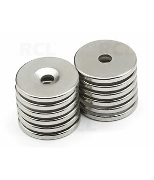 MAGNETS, neodīms NdFeB, ø25x3mm, disks ar 5mm caurumu

 CPMC2503M.jpg