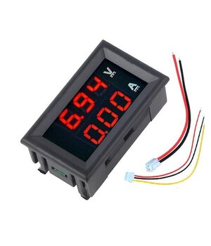 VOLTMETRA-AMPERMETRA MODUĻIS 0,28'', mērījumu diapazons: DC 0-100V 0-100A, bez šunta

 ATMV03+1.jpg