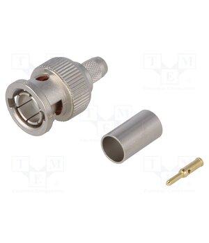 J01002A1288Y Connector: BNC; plug; male; straight; 75Ω; crimped; for cable rx9aWWAgn6YLGvmd6aG7-iCD36wwwp_JGIGW_k_psU4