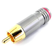 PLUG RCA Teflon 8 mm sarkans, apzeltīts

 CKI155R.jpg