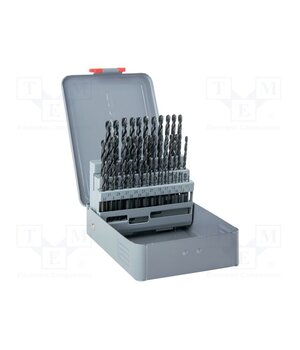 0000100351100 Drill set; for metal; high speed steel; metal case; MAYKESTAG z4nt9XbkOnEW0nGYBntbcHvix5vmteGknyVGQ1oCB7Q