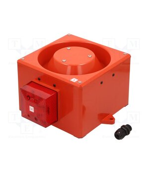 204738 Signaller: lighting-sound; 230VAC; siren,flashing light; red ttt92JWVgsTnq0VnlciQSrKmS8PaunSReCTdpso0Exc