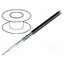 9275 101000 Wire: coaxial; RG59; 1x20AWG; wire; CCS; PVC; black; 305m; CPR: Eca lI9AQcpbQoq-2k1cv-NrZmEqRoEjNcSpuCPpUwPczAM