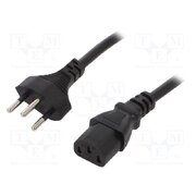 6011.0215 Cable; H05VV-F; 3x1mm2; IEC C13 female,SEV-1011 (J) plug; PVC mKh3MAhQst0DfrzvYaB3mgd4yOxM4M7GHMvn7kYOZkY