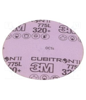 775L P320 125MM B/O CUBITRON II Sanding plate; 125mm; Granularity: 320; w/o holes; Mounting: bur gXn9-NDE_mexRHEKZRaxkD4EBHIplJcvGzRrcgeCcLc