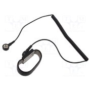 STW1170 Wristband; ESD; Features: metal; black; 1.8m; press stud male 10mm 98z9_vryl9_fAcwuL8Gtvuw1ddIioafAE93Fe5G997Q