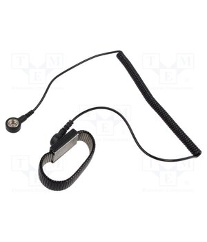 STW1170 Wristband; ESD; Features: metal; black; 1.8m; press stud male 10mm 98z9_vryl9_fAcwuL8Gtvuw1ddIioafAE93Fe5G997Q