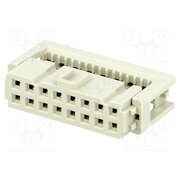 09185166803 Connector: IDC; plug; female; PIN: 16; for ribbon cable; 2.54mm; 2x8 IkzotSl533lPuEs5Wu2wt1gwBYKegx6DONwD-G-tPGs