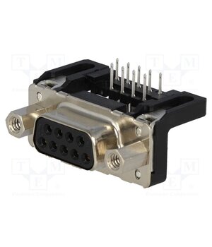 09661127603 Connector: D-Sub; PIN: 9; socket; female; on PCBs; angled 90°; THT vHkwv1JzTBs1ENrwCB401OwXLhnzeJId3Eusaaqycss