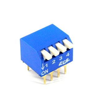 DIP SLĒDZIS 4 kontakti taisnā leņķī, 25 mA / 24 VDC

 CPR804K.jpg