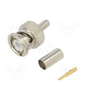 031-326 Connector: BNC; plug; male; straight; 50Ω; crimped; for cable; PTFE _ycdaFECcUIiCQRBviVpgB6mTGJZcL98comLursIYE8
