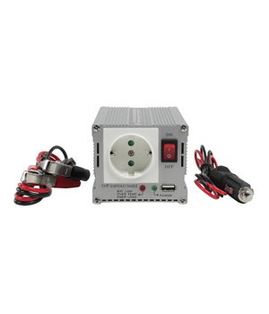 Sprieguma pārveidotājs 12 V DC uz 230 V AC 300 W ar USB 5 V ligzdu

 AMKA300U+1.jpg