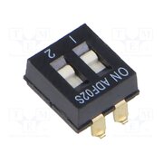 1825059-1 Switch: DIP-SWITCH; Poles number: 2; OFF-ON; -0.025A/24VDC; Pos: 2 6DdINRYNEvCO9aaHD8md4uYQc1IVCO1uhK0Z7F7F1nI