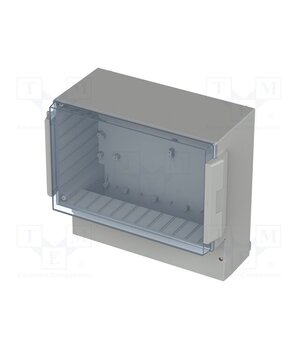 RCP 3500 Enclosure: wall mounting; X: 296mm; Y: 281mm; Z: 158mm; ABS; grey rL3FO5q5SPycT0chhzcV1rtWFFm_HxMptcUoA-XwgPQ