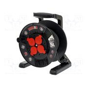 W-100023 Extension lead; 3x2.5mm2; reel,with non-rotating sockets; black 29RjFv09nv8EIQ94hnDwbX2wrnXdSJptUVp_oIvqv4c