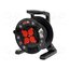 W-100023 Extension lead; 3x2.5mm2; reel,with non-rotating sockets; black 29RjFv09nv8EIQ94hnDwbX2wrnXdSJptUVp_oIvqv4c