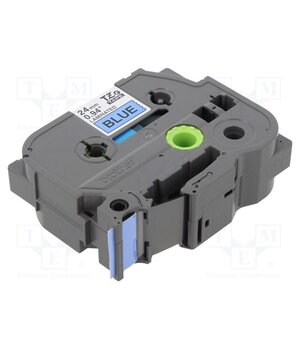 TZE-551 Tape; 24mm; 8m; blue; Character colour: black; laminated,glued B0HyoIMGLc3SxMuqNm94o8gC4p32oskTxPX8ZvW8McU