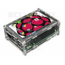 Raspberry Pi B+/2/3 korpusas acrylic, 95x65.5x34.5mm 3mm sienelė, be dangte