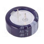 BCE005R5C105FS Supercapacitor; THT; 1F; 5.5VDC; ±20%; Ø20.5x7.6mm; Pitch: 5mm; EDLC r2ufB339Y1gMwNgZUv_qUzcc5sRLsCvk51fbT23g8sM