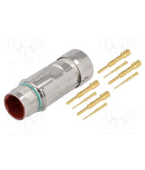 75009697 Connector: LS1; plug; PIN: 8(4+4); male; crimped; for cable; IP68 AQV9tNyohScQscWesptVjjIVcm8AOYMFcOwERc7Hg50