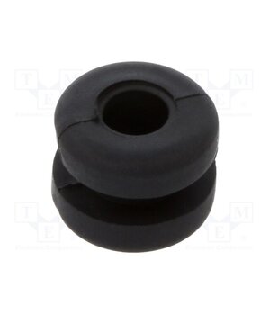 10009857 Grommet; Ømount.hole: 4.8mm; Øhole: 3.2mm; black; -40÷135°C; UL94HB XuvZshpir7NDUyRRRsEAPJPWKurDN7pZk_-hTKCn6ag