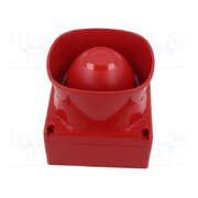 SY/HO/IP/R Signaller: sound; siren; IP66; red; 110x110x96mm; polycarbonate e3eMfaH6XGe191LtsVGAy_so-EQqkgeVK6lPCK4fGjA