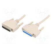 AK-610201-020-E Cable; D-Sub 25pin socket,D-Sub 25pin plug; 2m; beige; Core: Cu dxLQFRqo3D0LekG3rPiIhf16p9FiVoy5AE365mp1_8w