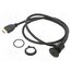HDMI-03-BK Adapter cable; HDMI socket,HDMI plug; Body: black; Thread: M22 vpuSYceJGUmTaHRPTCLkgoNGpfryXOwaGgb7HQNyM78