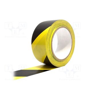 TP010702 Tape: warning; yellow-black; L: 33m; W: 50mm; self-adhesive; vinyl HC8FwA5ZhrYKHwqQCqxKU1Nj7OgfMw6feO6cyWcBUcI