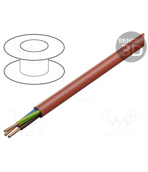 1195 001 23 Wire: mains; HDGs; 3G1.5mm2; LSZH; red; Core: Cu; 8.2mm; Core: wire kfvvudgHZ1C5bzGdSzf0vUTaJNuk4oXPvWxrqaSfgDA