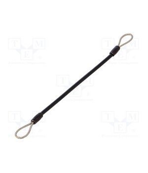 GN 111.2-150-D-SW Retaining cable; with 2 loops; Plating: PVC; stainless steel 0b3l3CZzsQGh-1Vn61zmmnIcgh5z-hTl5u1P7YUqAVM