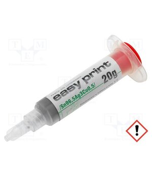 ART.AGT-029 EASY PRINT Solder paste; lead free; Sn96,5Ag3Cu0,5; syringe; 25÷45um; 20g GOzdm5md6Yq5tvSvoi_OvGZ5QS_qTvHkJwTWBK2ockQ