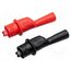 WAKROKPL10MINI Crocodile clip; 10A; 1kV; black,red; Grip capac: max.8mm; 2pcs. ynKwwuB9H52UHcZER8HoreuhqpoknfsTUM8RcGxPhgE