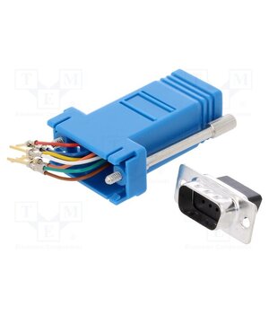 DA9-PMJ8-B-K Transition: adapter; D-Sub 9pin male,RJ45 socket; blue FmLZ0Qaz9dRM_u72v_-KPx-qEUbhF_lV3lXpEb0tiCE