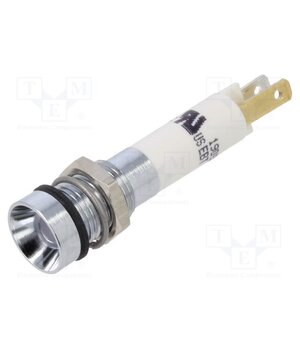 190503ZW Indicator: LED; recessed; white; 24VDC; 24VAC; Ø8mm; connectors 8Dc-owOY5yk96aXwbLyneJnd3uOcKa9rZucaFSEfoaE