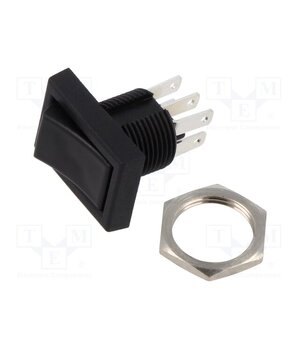 TRD23N10QC04 ROCKER; DPDT; Pos: 2; ON-ON; 3A/125VAC; 3A/28VDC; black 1O7edaVUACJQvYUqgJz7ZgO2Y-8L41i8uiEJO5h0p0E