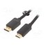 HADBH Cable; DisplayPort plug,HDMI plug; Len: 2m; black; 30AWG Q9QT52E96hDubygfjkfK98Wevk1Ju1ljwgYqP4IQAz4